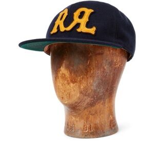 Ralph Lauren RRL Double RL Appliqed Felt Ball Cap Medium NWT